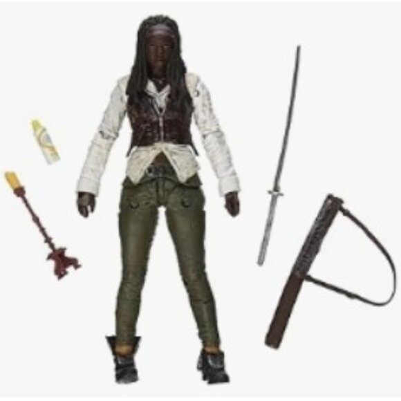 The Walking Dead Michonne McFarlane 5” Series 7 Action Figure 🆕📦🏃💨⚡🚚 - Picture 2 of 16